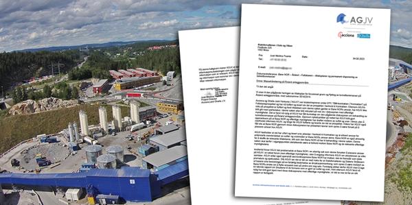 Acciona Ghella JV sendte et høringsbrev til Statsforvalteren 4. august i år. AGJV hadde sitt anleggsområde på Åsland i utkanten av Oslo fra 2014 til 2023. Arkivfoto: Jernbaneverket/Bane Nor