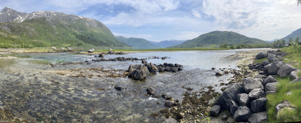 Gullesfjordbotn naturreservat i Kvæfjord kommune i Troms dekker et areal på omtrent 315 dekar, hvorav cirka 135 dekar utgjør landareal og cirka 180 dekar sjøareal, ifølge verneforskriften. Foto: Hæhre Entreprenør