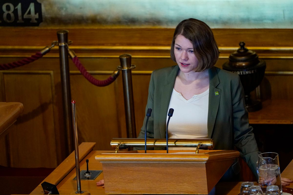 MDGs Une Bastholm mener Stortinget kunne blitt enige om kraftigere klimaplaner enn det regjeringen klarer å komme opp med. Foto: Håkon Mosvold Larsen / NTB