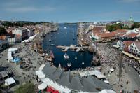 Det var solskinnsdager for Stavanger-økonomien i 2022. Her fra Tall Ships' Races i sentrum. Foto: Carina Johansen / NTB