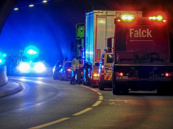 Mange norske riksveitunneler oppfyller ikke sikkerhetskrav. Foto: Fritz Hansen / Fremover / NTB