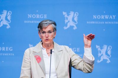 Ellen Hambro under et arrangement om klimatiltak i Norge mot 2030. Rapporten ser på mulige utslippsreduksjoner, tiltak, barrierer og mulige virkemidler for å nå klimamålene for 2030.