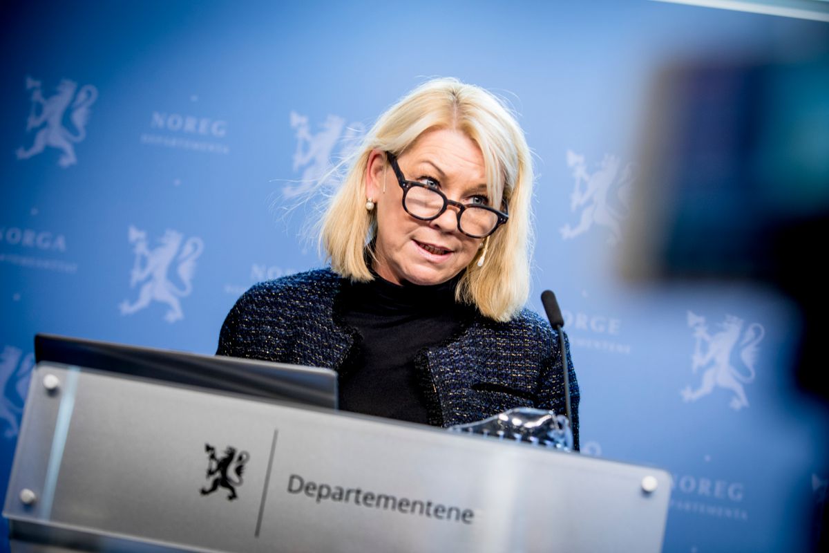Kommunalminister Monica Mæland (H) la fram et stramt budsjett for kommunesektoren i dag. Arkivfoto: Magnus Knutsen Bjørke