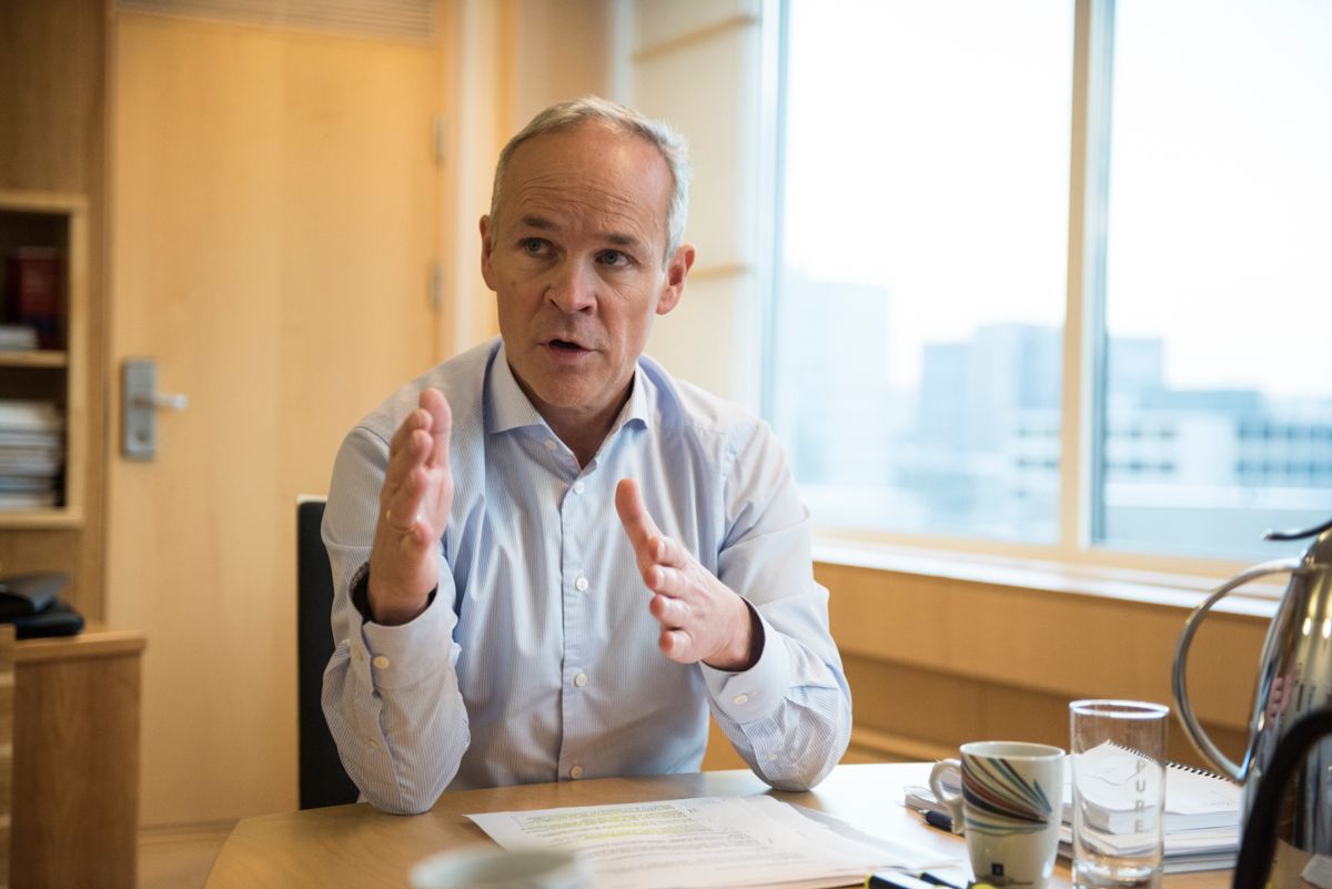 Kommunalminister Jan Tore Sanner (H) foreslår å tilpasse inntektssystemet til kommunereformen. Foto: Lisa Rypeng