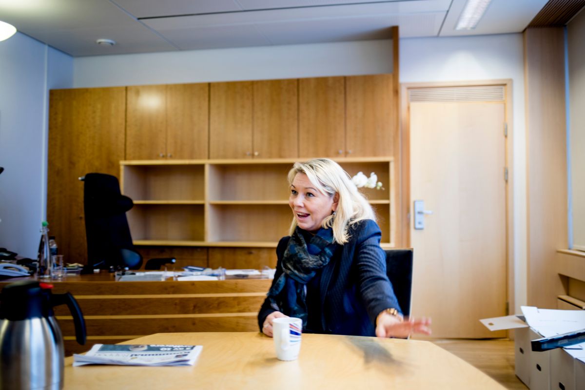 Kommunalminister Monica Mæland (H) vil ha flere kvinner i kommunestyrene og som ordførere. Arkivfoto: Magnus Knutsen Bjørke