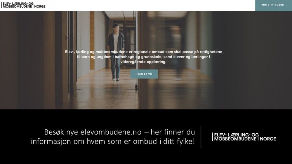 På det nye nettstedet kan elever og foresatt blant annet finne kontaktinformasjon til de ulike ombudene. Foto: Møre og Romsdal fylkeskommune