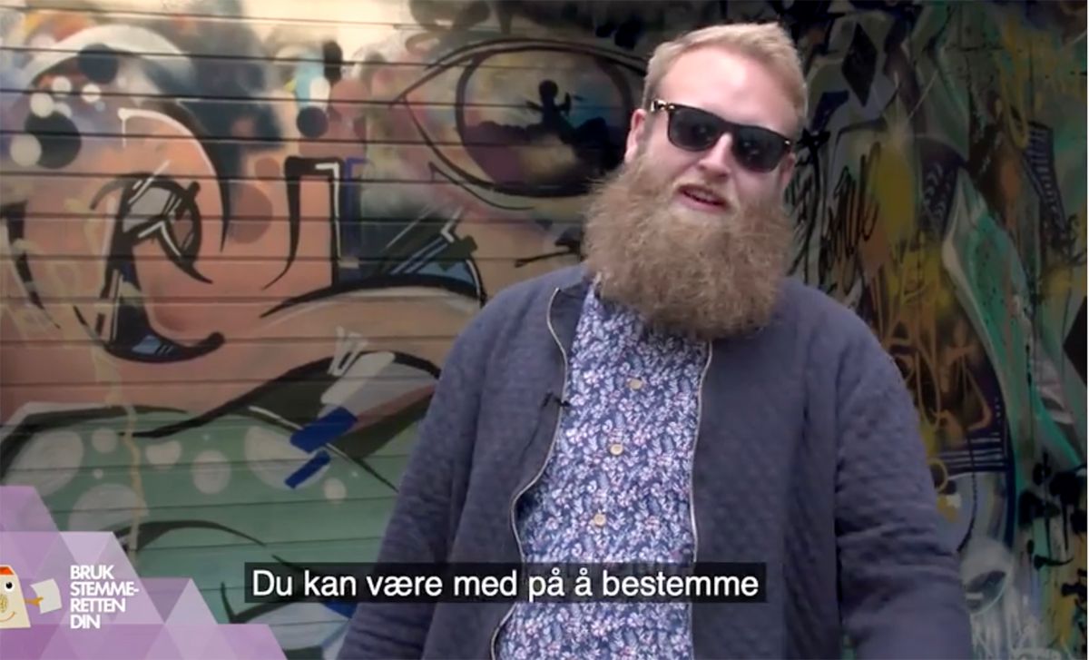 Graffitikunstner Eric Ness Christiansens ansikt dukket opp på sosiale medier, busser og bannere i nye Drammens kampanje for å få opp valgdeltakelsen. Men fungerte det?