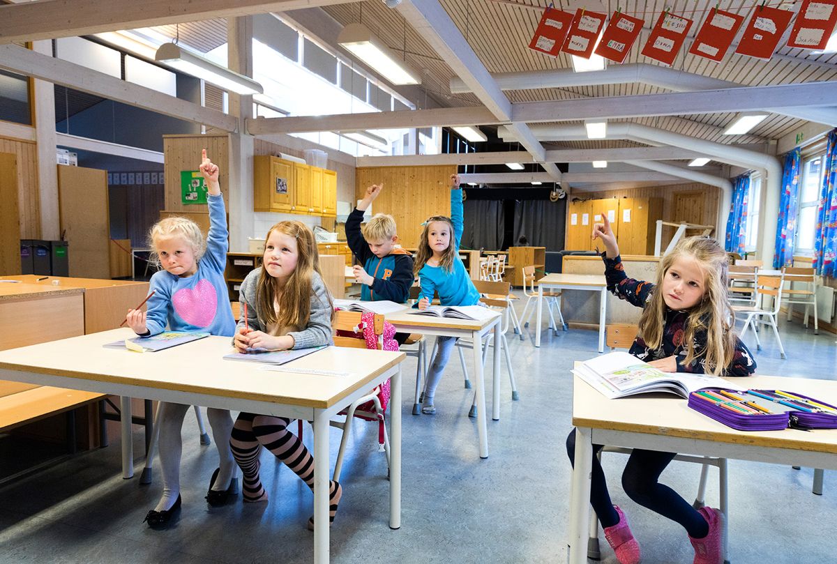 Regjeringen ber kommunene teste ut ordninger for fleksibel skolestart. Foto: Gorm Kallestad / NTB scanpix