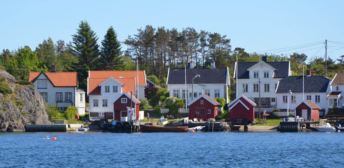 Merdø er en uthavn i Arendal kommune. Øya er også en del av den maritime nasjonalparken Raet. Foto: Bjarne Tresnes Sørensen – Fylkeskonservatoren i Vest-Agder.