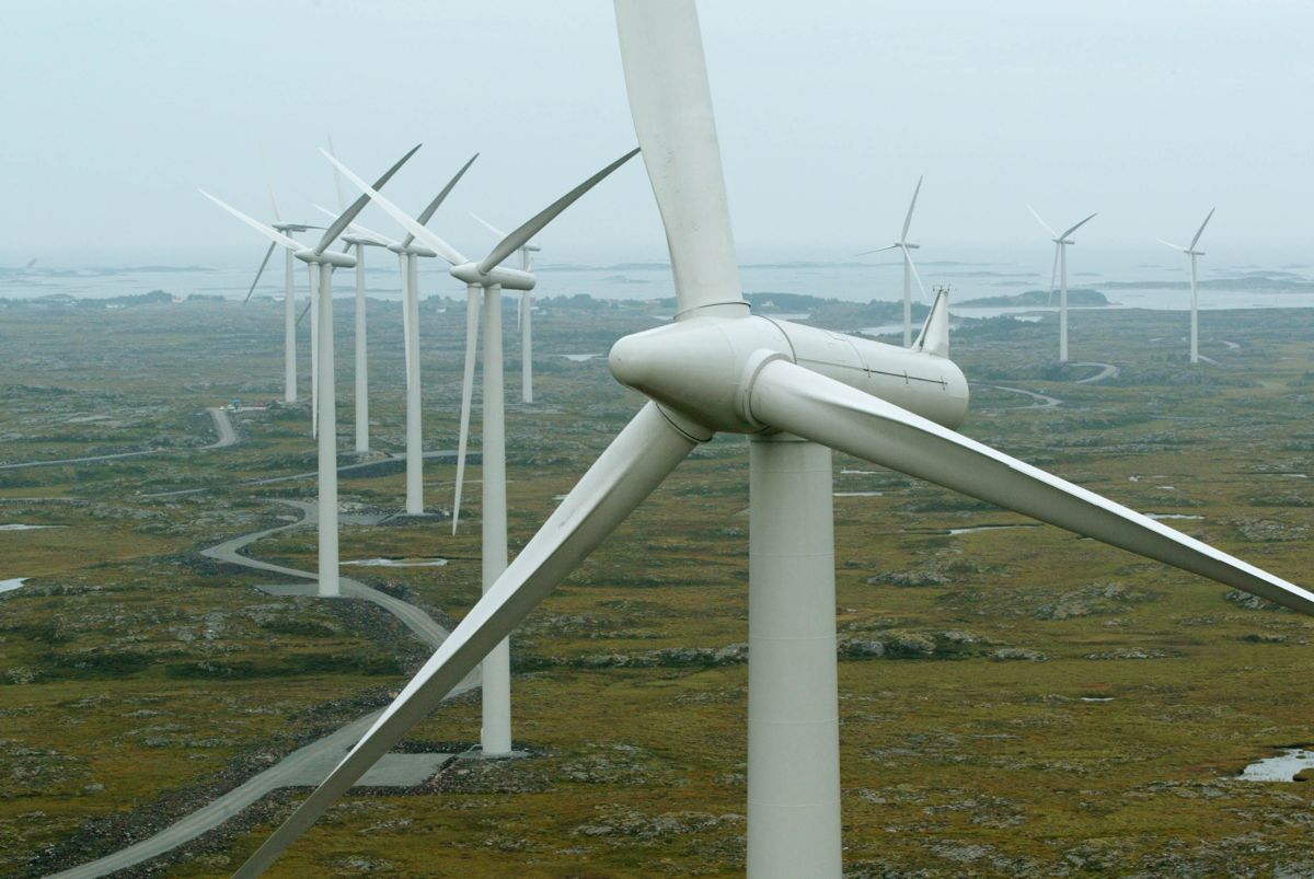 Den planlagte vindparken i Nordhordland kan bli Europas største vindkraftverk på land. Illustrasjonsfoto: Bjørn Sigurdsøn / NTB scanpix