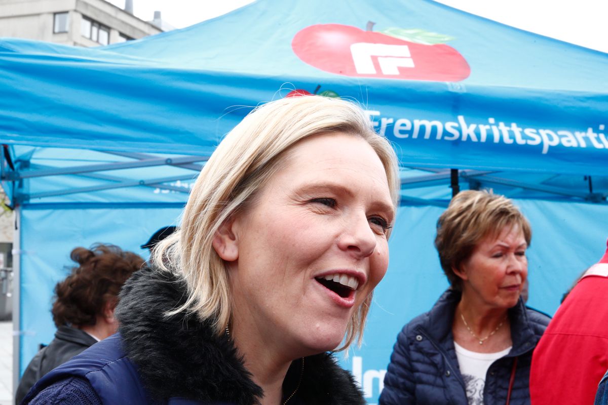 Sylvi Listhaug (Frp) er klar for regjeringscomeback, et drøyt år etter at hun måtte gå av som justisminister. Foto: Terje Pedersen / NTB scanpix