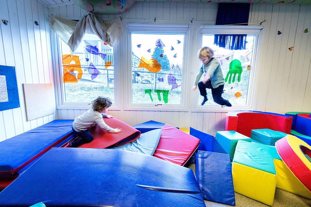 AUF vil ha private barnehager over i kommunal drift. Illustrasjonsfoto: Gorm Kallestad / NTB scanpix
