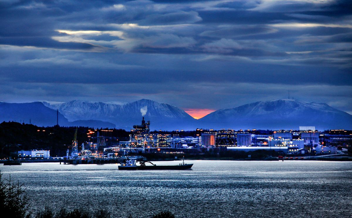 Aukra leverer det beste netto driftsresultatet i hele Kommune-Norge. Romsdalskommunen har store gassrelaterte skatteinntekter som bidrar til det gode resultatet. Foto: Tom A. Kolstad/Aftenposten/NTB Scanpix