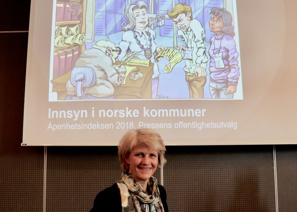 Leder Siri Gedde-Dahl og resten av offentlighetsutvalget i Norsk presseforbund kommer med 30 tiltak for mer åpenhet i Kommune-Norge. Foto: Tone Holmquist
