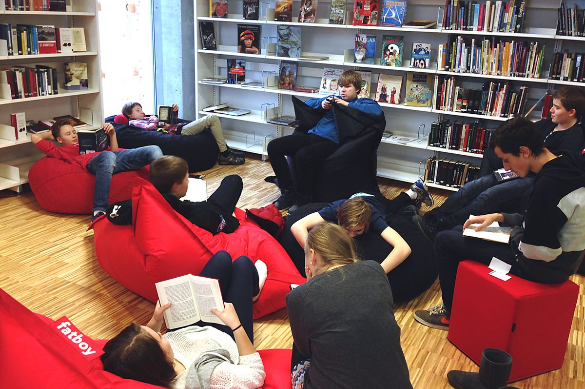 Skolebibliotek som brukes aktivt i opplæringen får ekstra støtte. Arkivfoto: Magnus Knutsen Bjørke