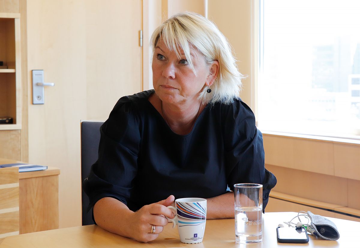 Kommunalminister Monica Mæland (H) skal mandag møte både KS, Norsk kommunerevisorforbund og rådgivningsselskapet Sødermann. Foto: Terje Lien
