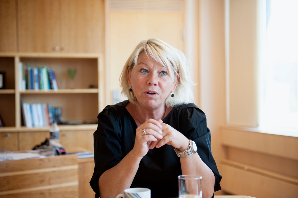Kommunalminister Monica Mæland (H) setter i gang gransking av Tolga kommune. Foto: Terje Lien