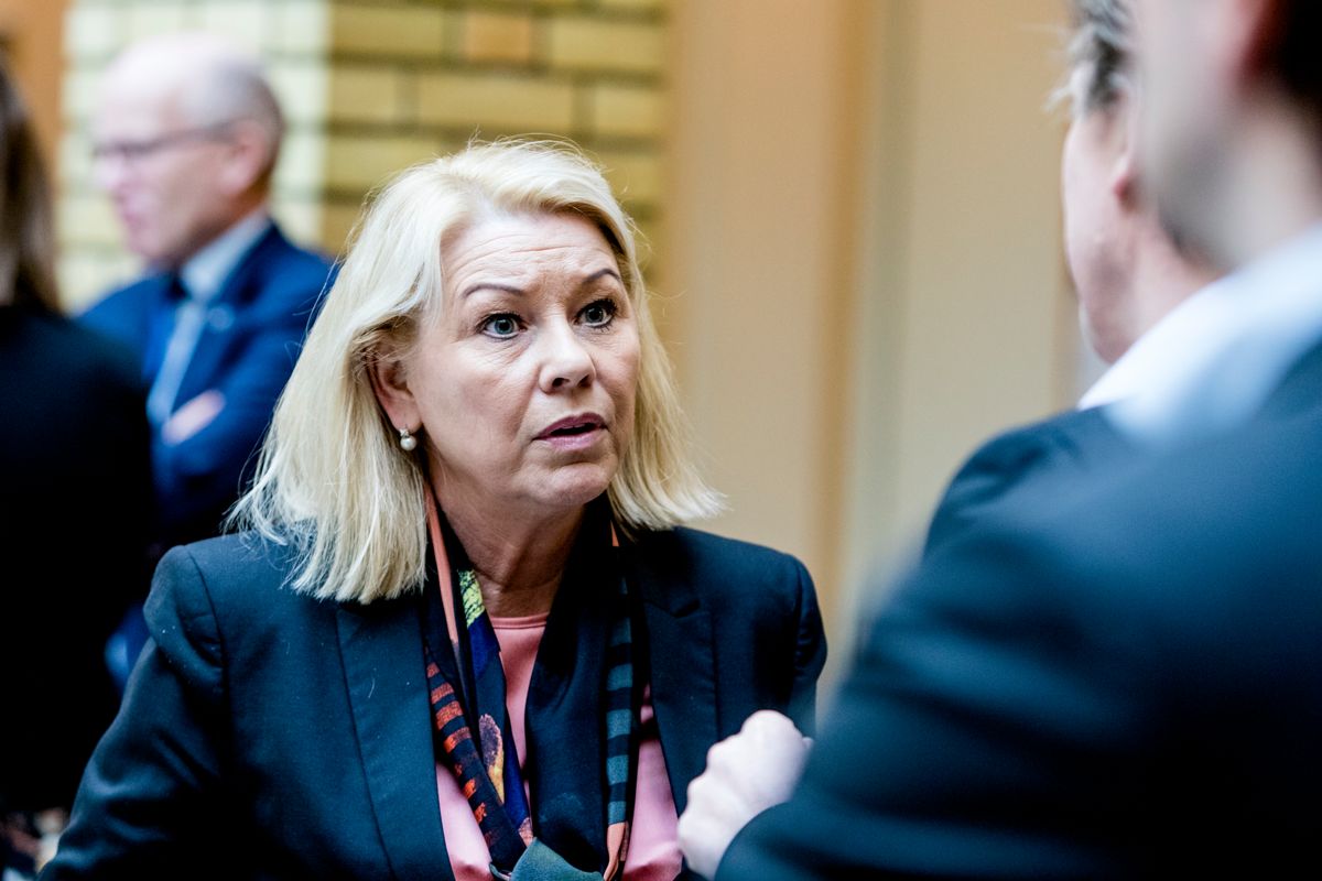 Kommunalminister Monica Mæland (H) svarer på kritikken mot statsbudsjettet. Arkivfoto: Magnus Knutsen Bjørke
