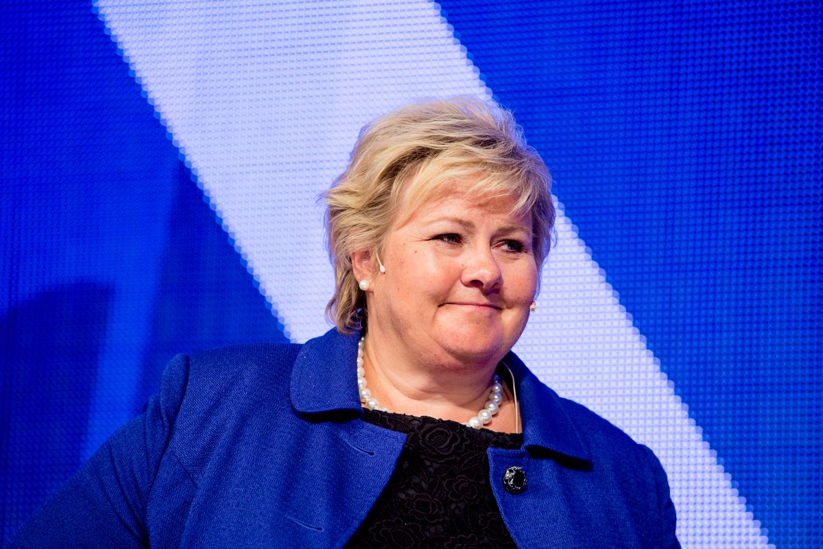 Statsminister Erna Solberg (H) har grunn til å være optimistisk før kommunevalget 9. september neste år. Foto: Magnus Knutsen Bjørke