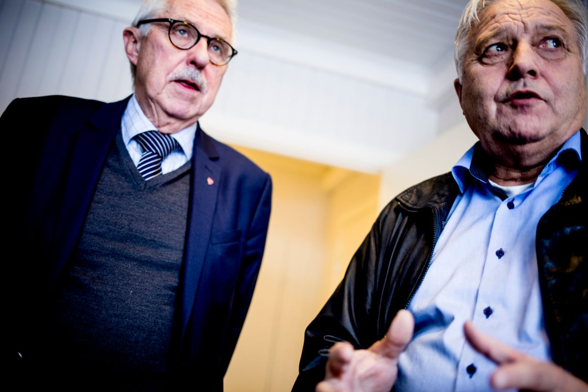 Spydeberg-ordfører Petter Schou (t.v.) utfordrer Hobøl-ordfører Olav Breivik om å bli Høyres ordførerkandidat i Indre Østfold. Arkivfoto: Magnus Knutsen Bjørke