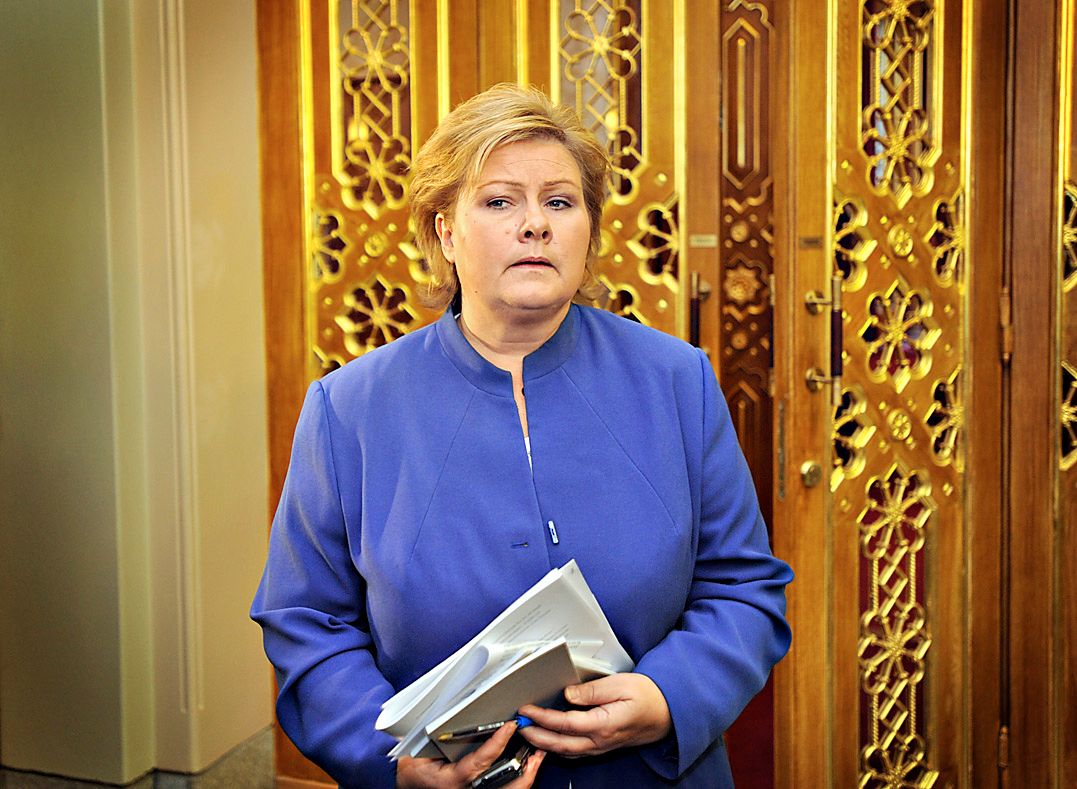 Statsminister Erna Solberg (H) erkjenner at en lærernorm, slik KrF fikk gjennomslag for i budsjettforhandlingene, ikke er noe hun ønsker seg. Arkivfoto: MagnusKnutsen Bjørke