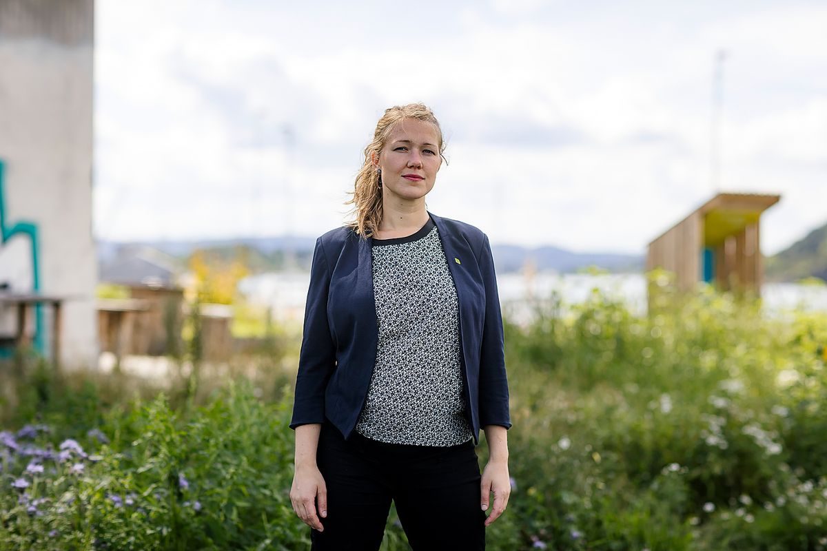 Une Aina Bastholm fra Miljøpartiet De Grønne blir en av 70 kvinner på Stortinget. Foto: Thomas Ekström