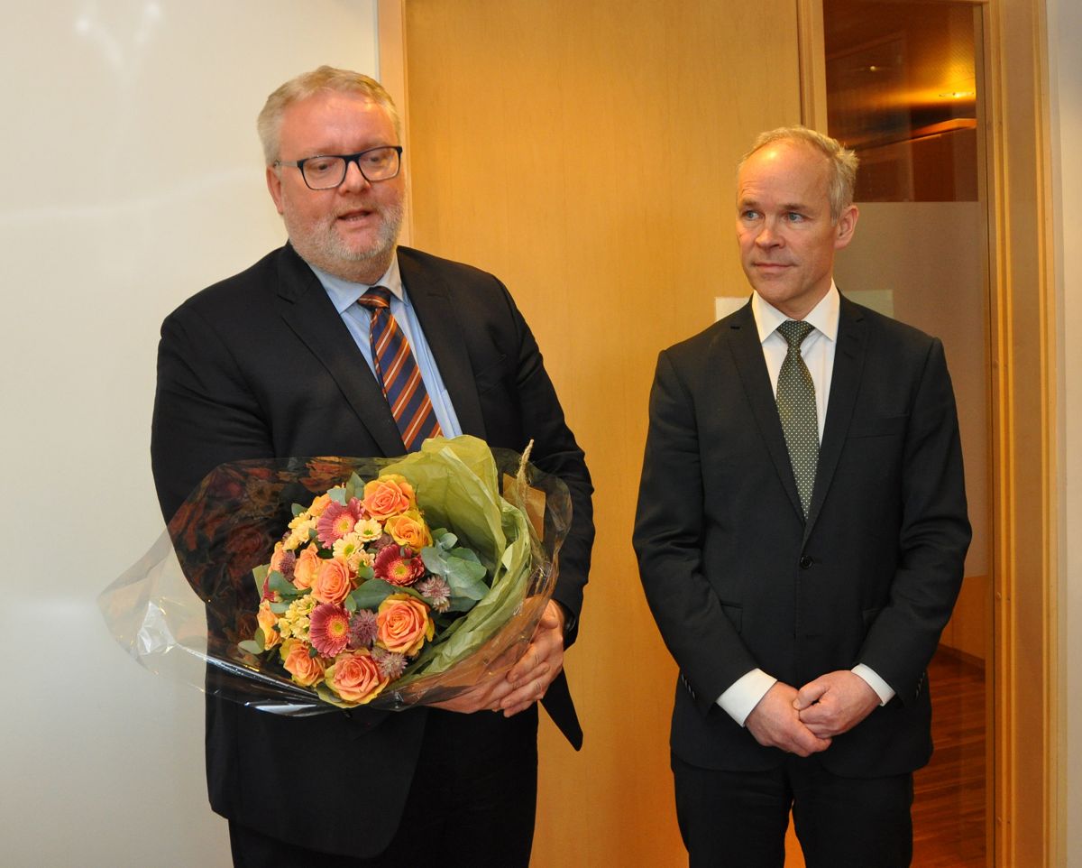 Stortingsrepresentant Frank Jenssen ble nylig utnevnt til fylkesmann i det nye embetet i Trøndelag fra 2018. Foto: Kommunal- og moderinseringsdepartementet