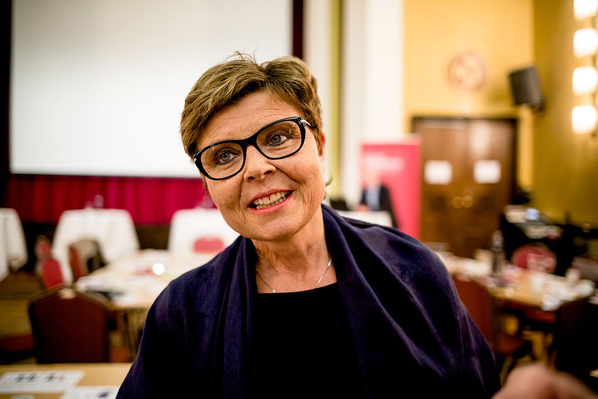 – Resultatet er bedre enn jeg hadde forventet, sier Hordalands fylkesordfører Anne Gine Hestetun (Ap). Foto: Magnus Knutsen Bjørke