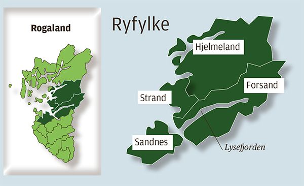 Flertallet i Forsand vil flytte fra Sandnes til Strand, ifølge en meningsmåling. I Forsand bor det litt over tusen innbyggere.