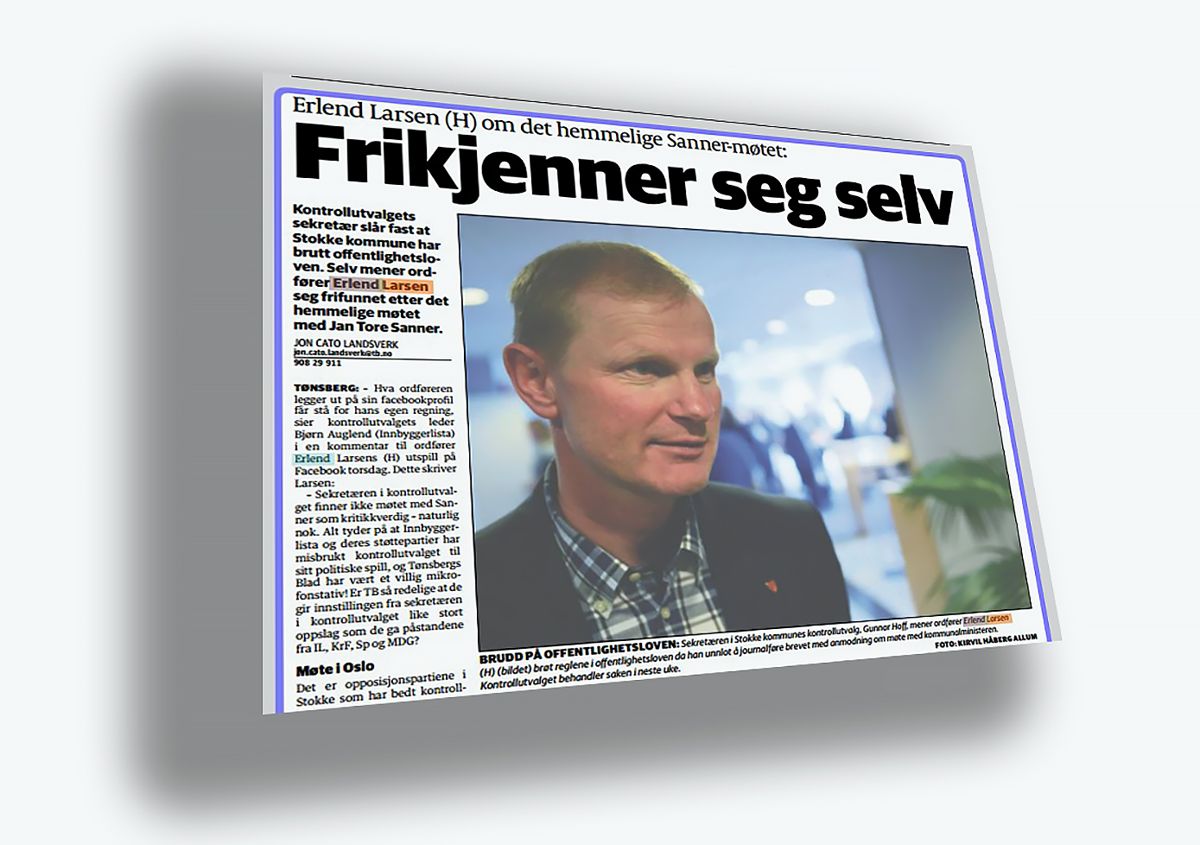 Tønsbergs Blad er blitt felt i PFU for denne artikkelen som ble publisert på nett 20. november 2015, og i papiravisen dagen etter.