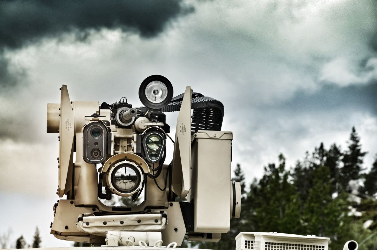 Et av produktene fra Kongsberg Gruppen - en KPS Protector Remote Weapon Station Nordic. Foto: Kongsberg Gruppen