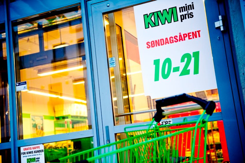Kiwi på Lillestrøm er en av mange butikker som allerede har åpent på søndager. Foto: Jon Olav Nesvold / NTB scanpix