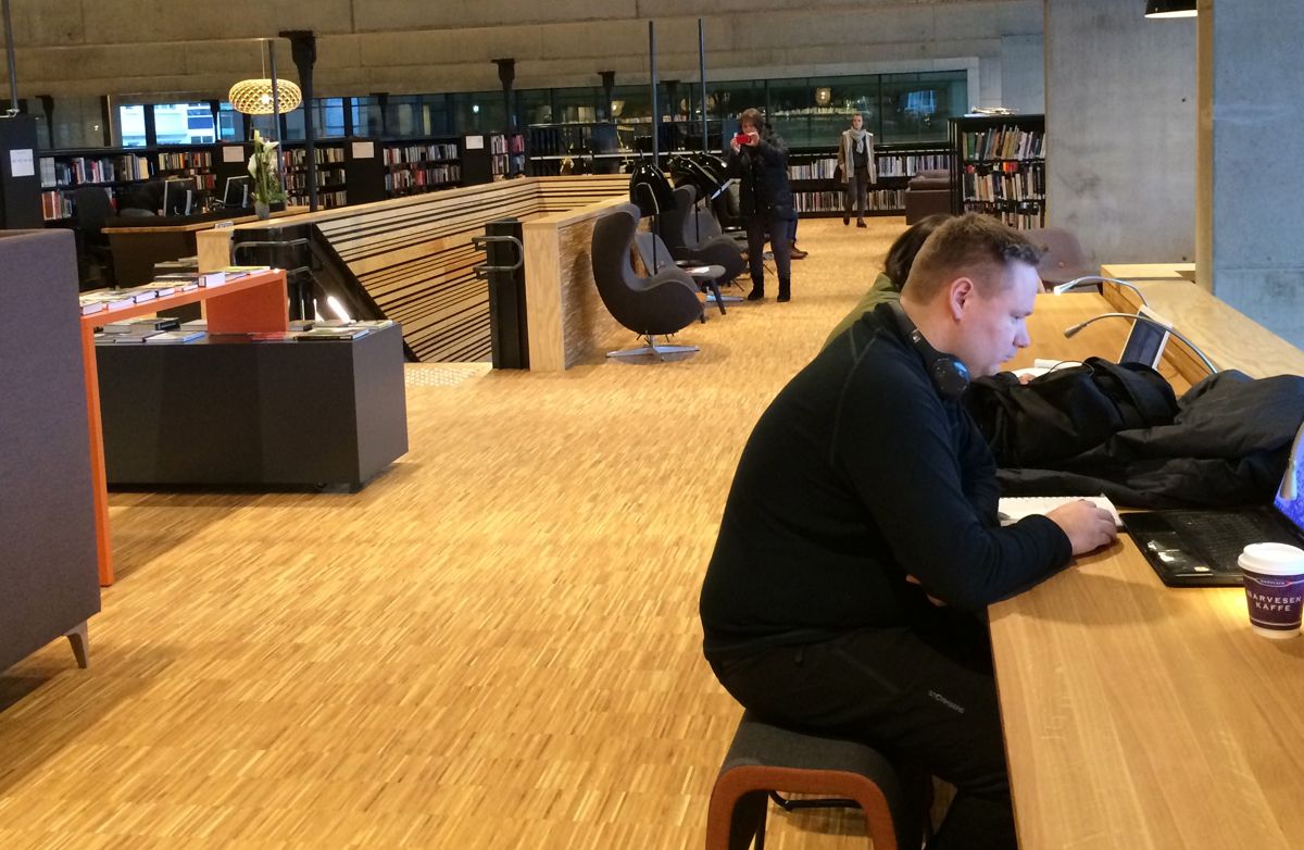 For biblioteket i Hamar kulturhus kan kommunen kan en symbolsk betaling uten å komme i konflikt med momsreglene, men ikke for alle andre deler. Foto: Tone Holmquist