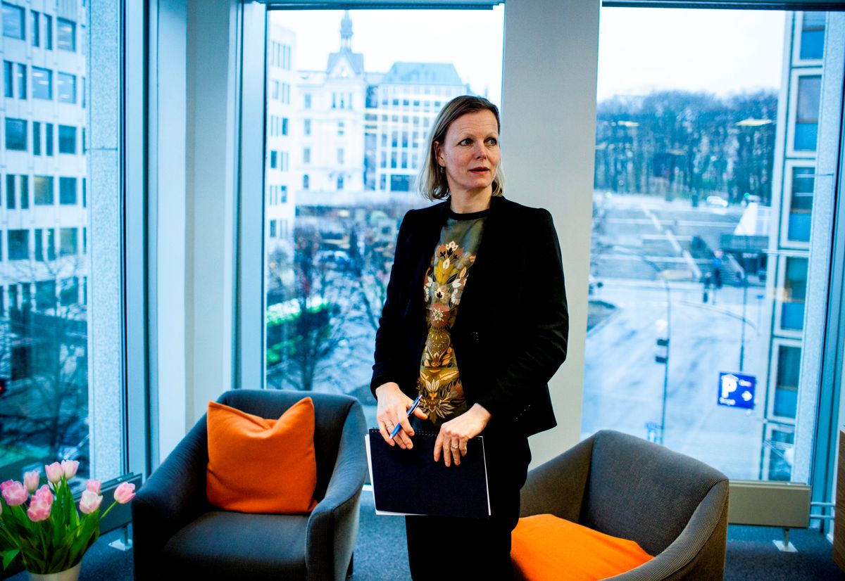 Kommunalbankens utlånsvekst til kommunene er mindre i år enn i fjor, sier Kristine Falkgård, administrerende direktør i Kommunalbanken. Arkivfoto: Magnus Knutsen Bjørke