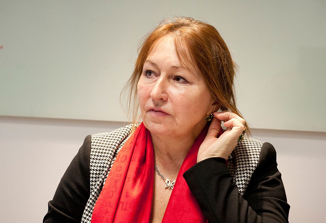 KS-leder Gunn Marit Helgesen (H) kan notere driftsoverskudd i 2013, men mindre medieomtale enn i de foregående årene. Foto: Terje Lien