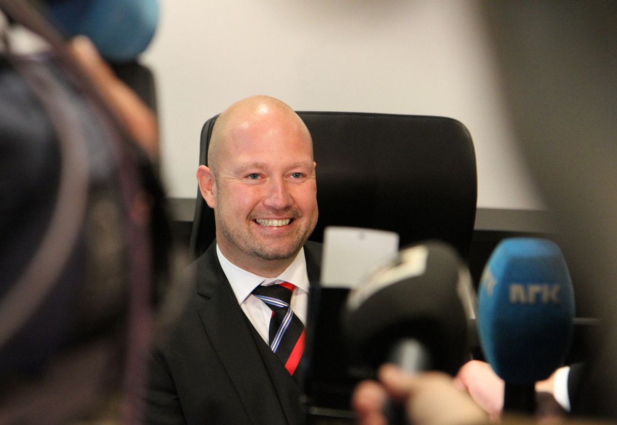 Justisminister Anders Anundsen (Frp) utfordres av presseorganisasjonene til åpenhet om evalueringen av offentlighetsloven. Foto: Justisdepartementet