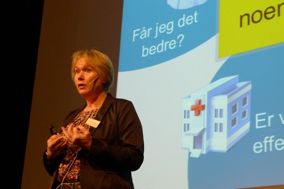 Kommunalsjef Else Karin Myhrene i Oppegård kommune advarer om at regningen til kommunene øker etter hvert som sykehusene skriver ut raskere og raskere. Foto: Ole Petter Pedersen.