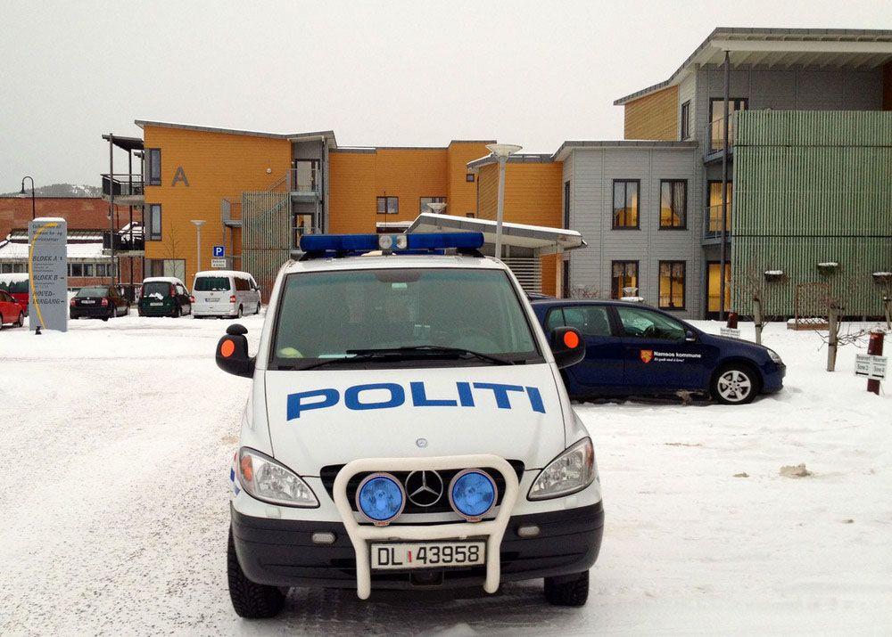 En kvinne er svært alvorlig skadd etter å ha blitt knivstukket ved Namsos bo- og servicesenter onsdag formiddag. Foto: Bjørn Tore Ness/Namdalsavisa/Scanpix