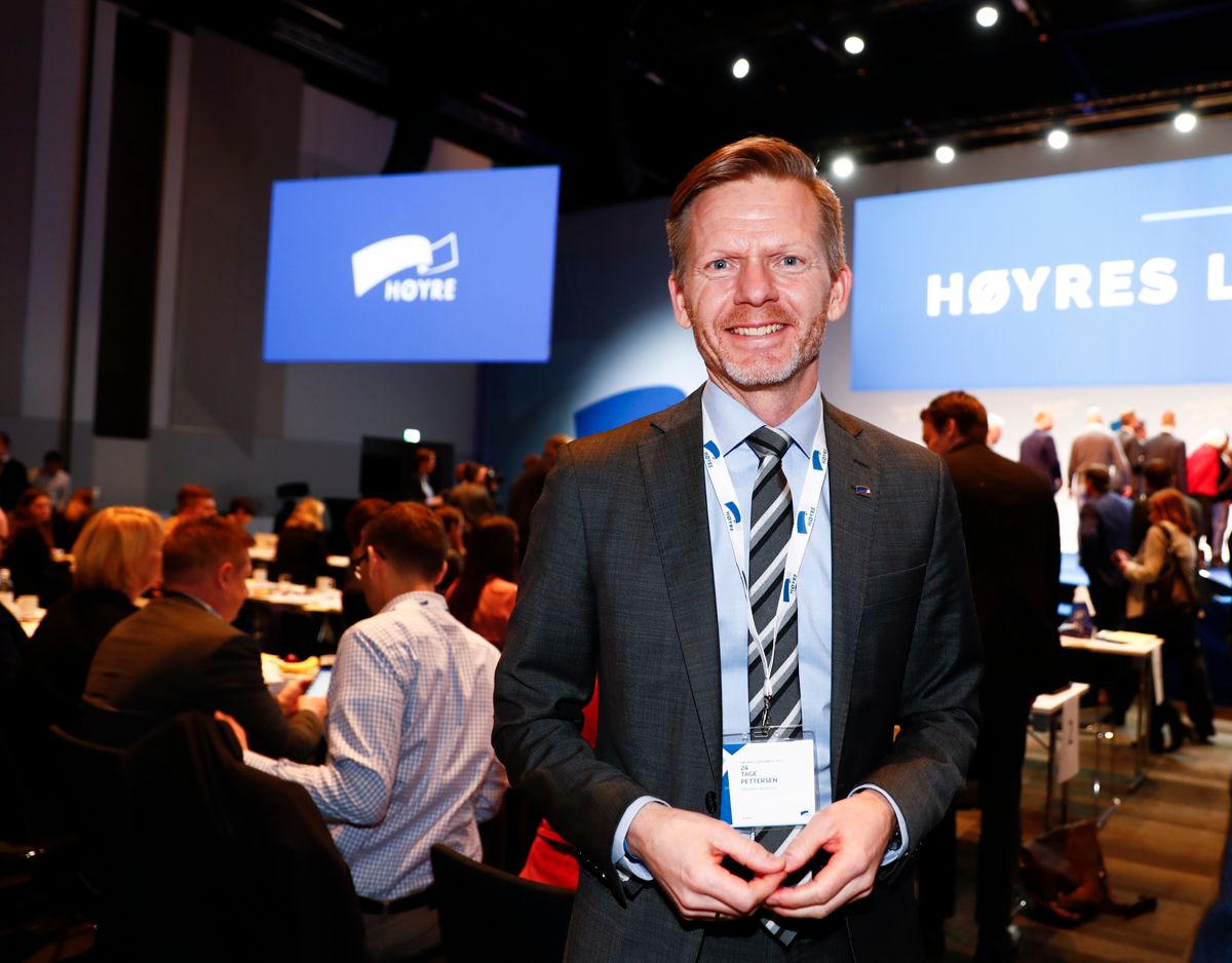 – Som politiker kan man aldri si noe annet enn at man har troen. Men det er klart at innerst inne har jeg hele tiden vært spent, sier Tage Pettersen (H). Foto: NTB Scanpix