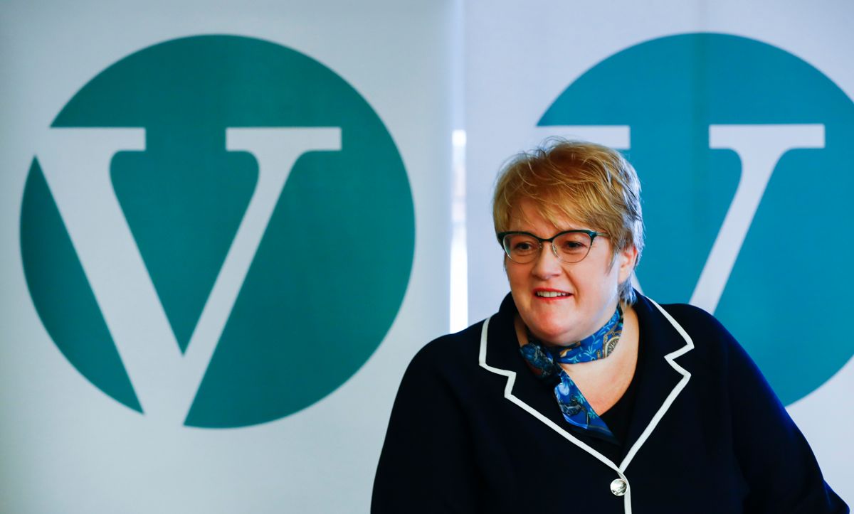 Venstre-leder Trine Skei Grande vil ikke ha noe spesielt lønnsløft for lærere på landsmøtet som starter i Ålesund i dag. Foto: Terje Pedersen, NTB scanpix
