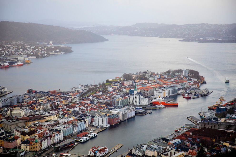 I fjor ble Bergen, her sett fra Ulriken, kåret til Norges mest attraktive by. Foto: Magnus K. Bjørke