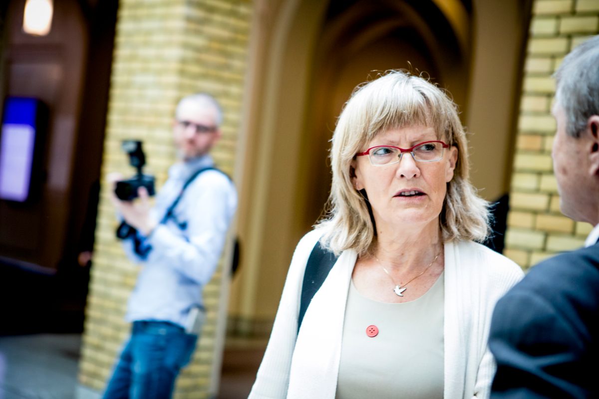 Sosialistisk Venstrepartis Karin Andersen er glad for utviklingen
.