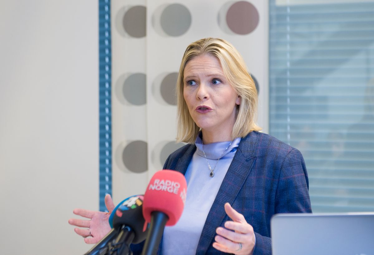 Sylvi Listhaug  er forhandlingsleder for Frp i dragkampen om statsbudsjettet for 2021. Bildet er tatt ved en tidligere anledning.