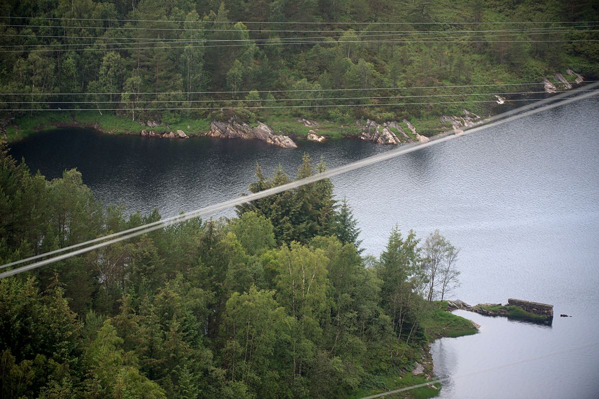 Arkivfoto av Kleppe vannverk på Askøy.