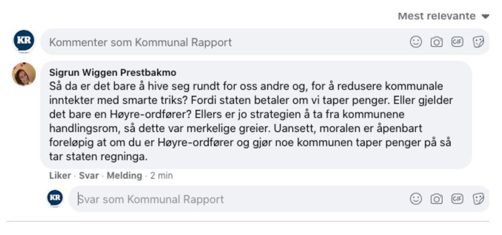 Salangen-ordfører Sigrun Wiggen Prestbakmo levner ingen tvil om hva hun syns om skattegrepene til Bø kommune.