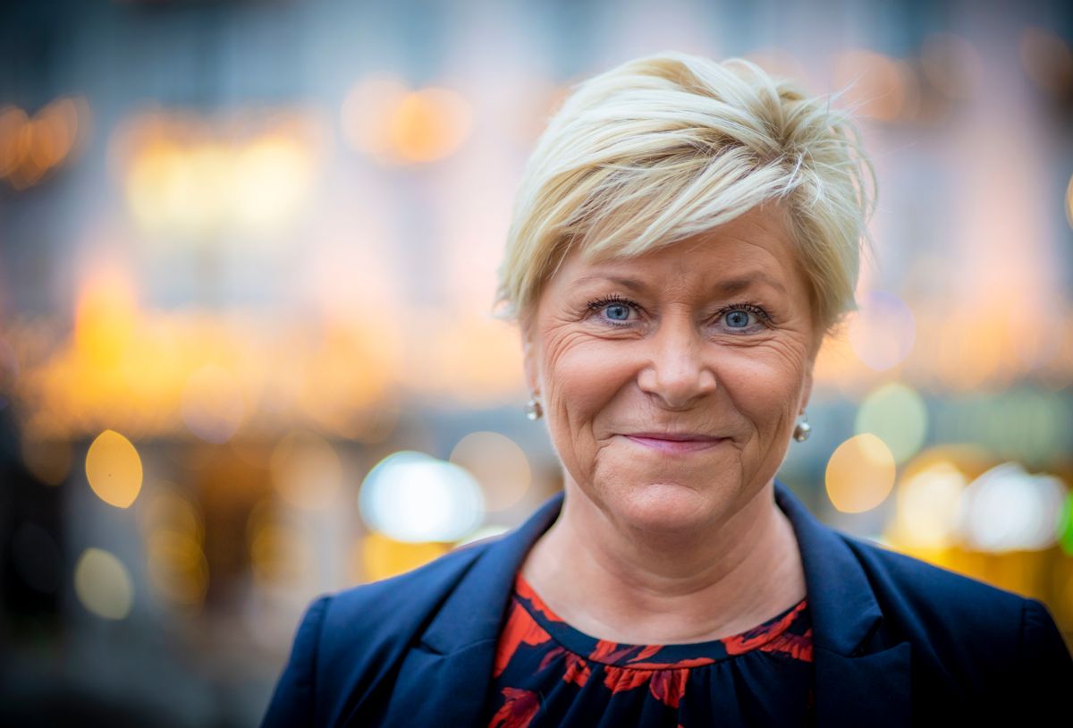 Leder Siv Jensen og Frp har hatt fått drøyt 1.500 flere medlemmer i løpet av det første året utenfor regjeringskontorene.