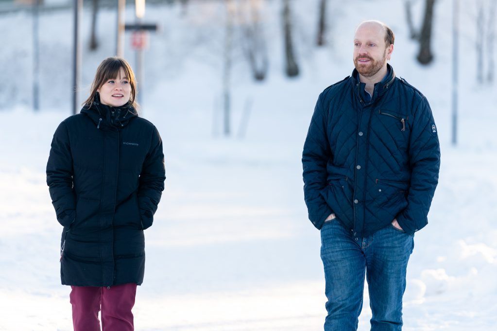 Innkjøpsrådgiver Ine Høyer og innkjøpssjef Carl Henriksen i Lillestrøm kommune. Foto: Per-Christian Lind