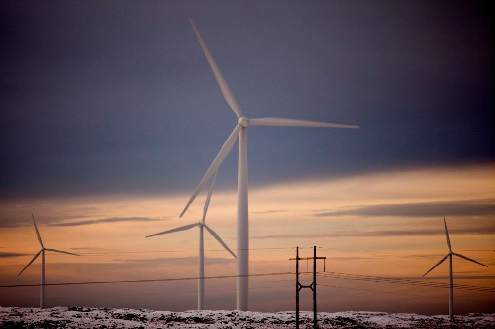 Gjesdal kommune vil ha ny støyberegning for Måkaknuten vindkraftverk og en helsekonsekvensutredning. Dette bildet er hentet fra et annet vindkraftverk.