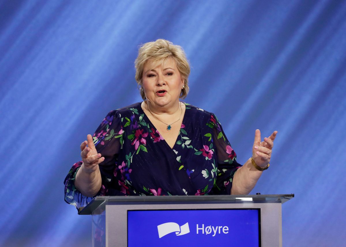 Statsminister Erna Solberg løftet fram ungdomsskolereformen i sin tale på Høyres digitale landsmøte i helga.