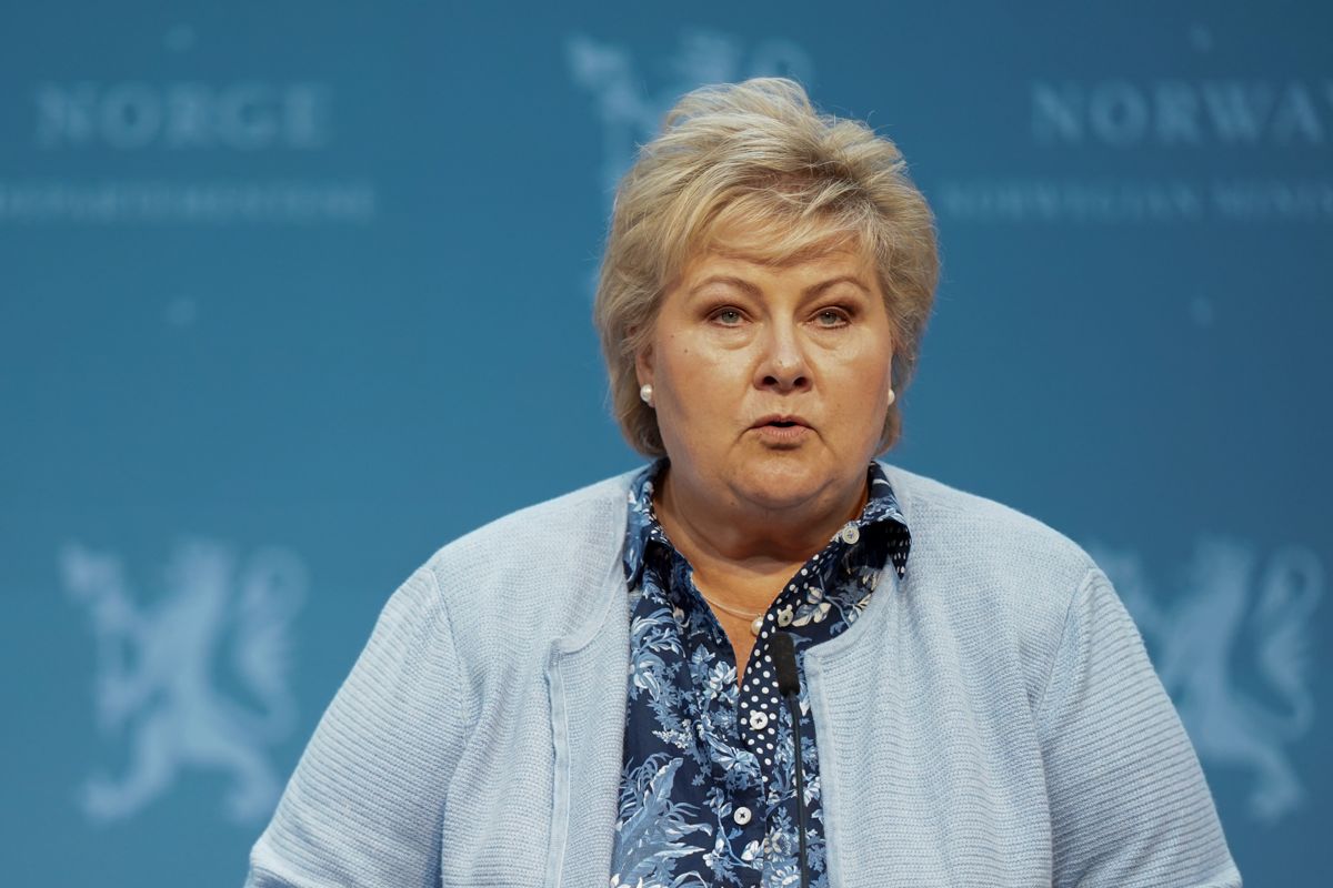 Det blir ikke noe trinn 4, sier statsminister Erna Solberg (H) på en pressekonferanse torsdag.